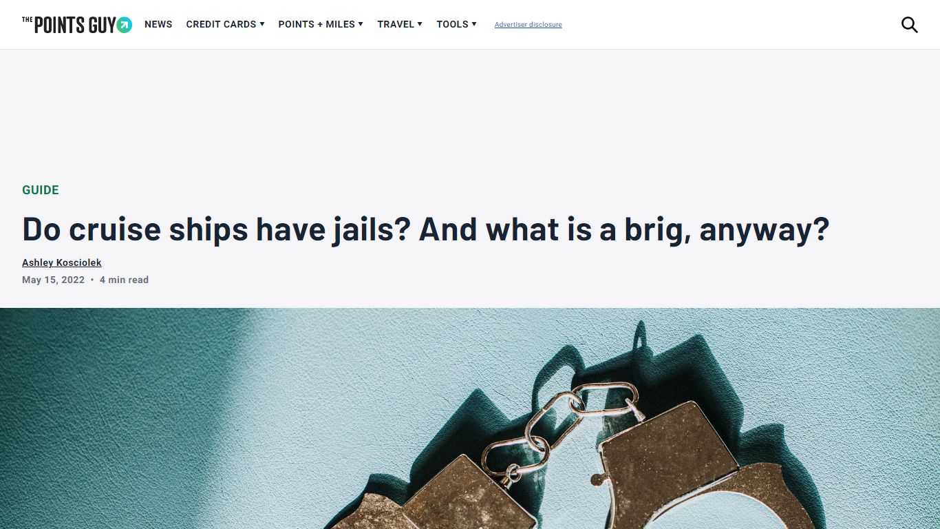 Do cruise ships have jails? And what is a brig, anyway?
