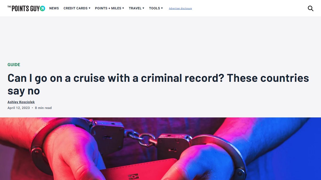 Can I go on a cruise with a criminal record? These countries say no